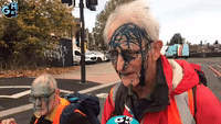 Ink Thrown Over Insulate Britain Protesters in West London