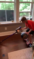 Kid Vacuums Georgia Home While Dribbling Ball