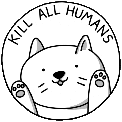 happy cat Sticker by malditasea