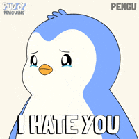 Sad I Hate You GIF by Pudgy Penguins
