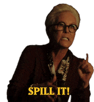 Spill It Tell Me Sticker by Knives Out