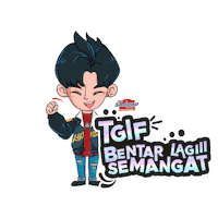 Friday Fighting Sticker by Wings Corporation