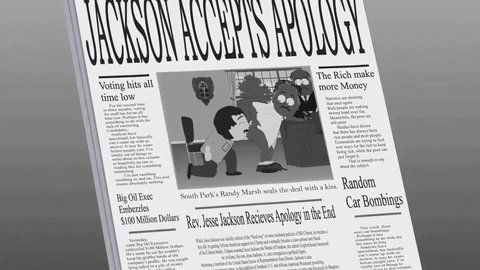 michael jackson newspaper GIF by South Park 