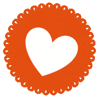 In Love Heart Sticker by Stripey Stork