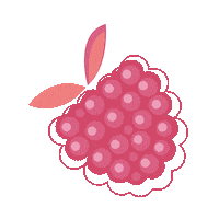 Malinca raspberry malina malinca malincasi Sticker