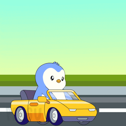 Driving Washington Dc GIF by Pudgy Penguins