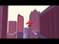 Swinging Spider Man GIF