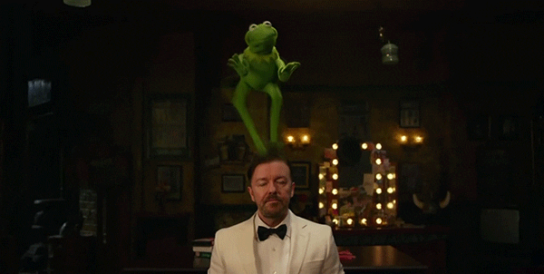 ricky gervais dancing GIF