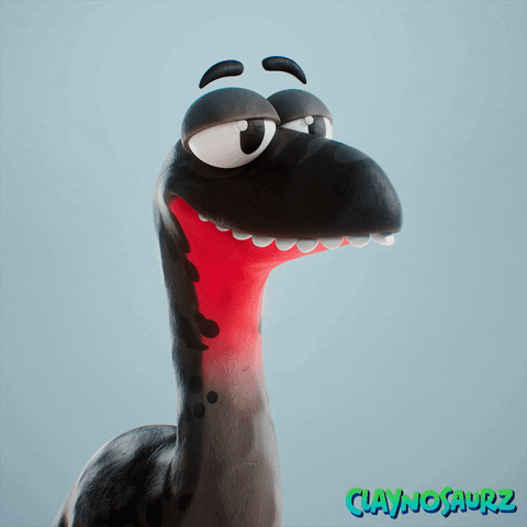Bored Laugh GIF by Claynosaurz
