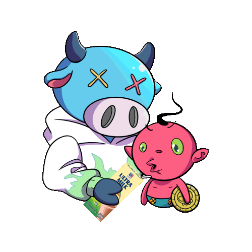 Ultramilk Sticker by Museum Of Toys - Ghostival