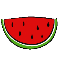 alinnerodrix summer eat fruit bite Sticker