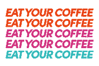 coffee time rainbow Sticker by Eat Your Coffee