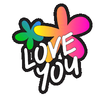 Love You Flowers Sticker by COSMOS LAC
