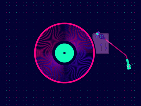 record player GIF by madebydot