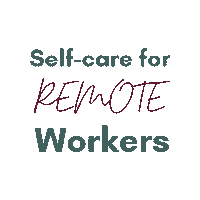 KimGorchs selfcare meditation work from home coffee break Sticker