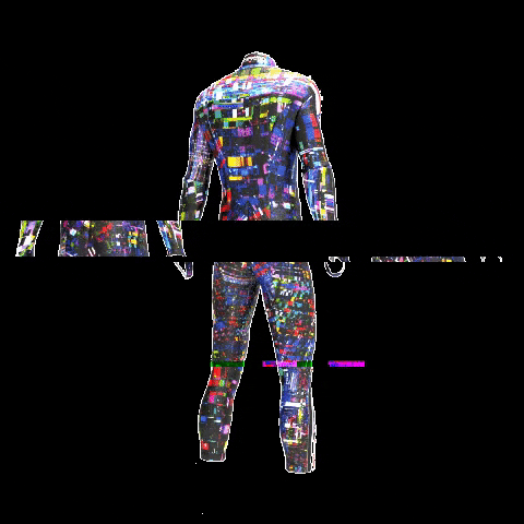 Podhio giphygifmaker glitch mountain ski GIF