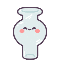 Happy Glass Sticker by RubyPearlCo