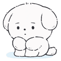 Sad Dog Sticker