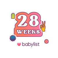 28 Weeks Baby Sticker by Babylist