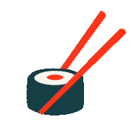 Hungry Sushi Sticker by wecandoo