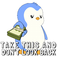 Money Take It Sticker by Pudgy Penguins