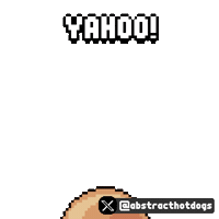Jumping Yahoo Sticker by HotDogs
