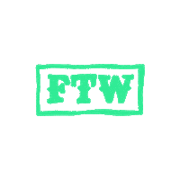 createdbysouth animation text winning ftw Sticker