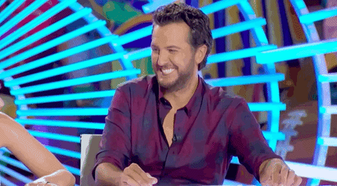 happy american idol GIF by Luke Bryan