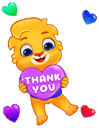 Thank U Love Sticker by Lucas and Friends by RV AppStudios