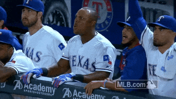 Texas Rangers Wow GIF by MLB