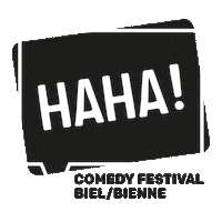hahacomedyfestival comedy festival bielbienne hahacomedyfestival Sticker