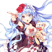 Girl Point Sticker by Joycity