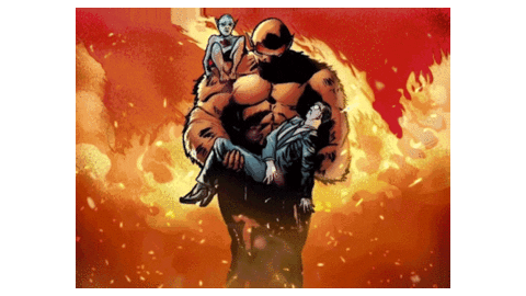 Fire Burning Sticker by WTFComics