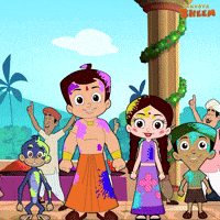 Holi Happyholi GIF by Chhota Bheem