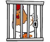 Chicken Hen Sticker by fatcat