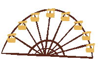 yolocountyfairgrounds summer games yellow brown Sticker