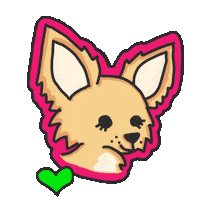 hattiekin love dog flirt lashes Sticker