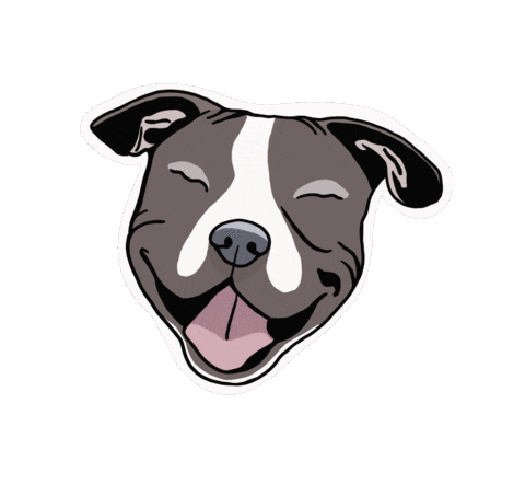 Dog Laughing Sticker by Jack0_o