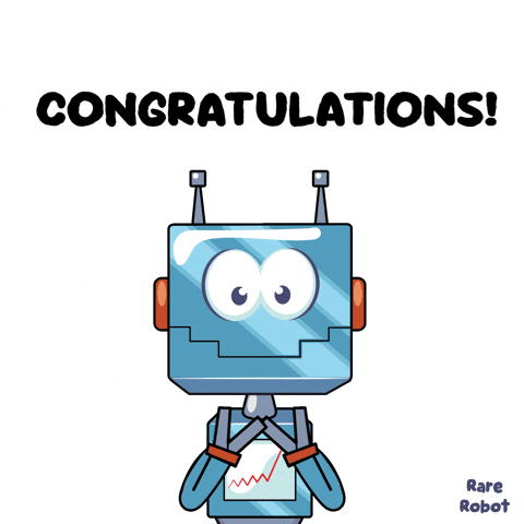 Robot Congratulate GIF by VeeFriends