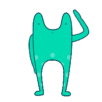 Frog Salute Sticker by Hahow.in