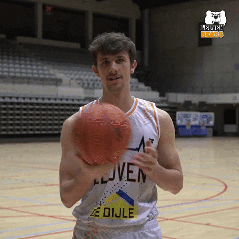 LeuvenBears giphyupload basketball ball roll GIF