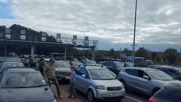 Delays at Channel Tunnel Snarl Traffic in Southeast England
