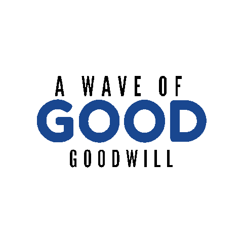 Happy Wave Sticker by Goodwill Industries of Alberta