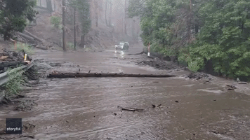 Mudslide From Wildfire Burn Scar Shuts Down California Highway