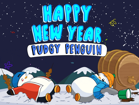 Im So Excited New Year GIF by Pudgy Penguins