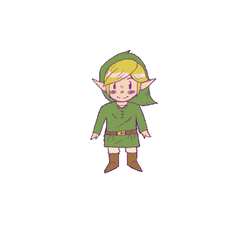 raisu_art giphyupload hi link zelda Sticker