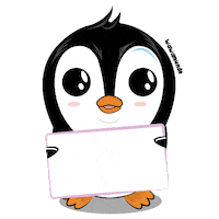 Blanc Hello Sticker by Okala Creativa