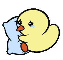 DuckieandDuck sad cry duck ducks Sticker
