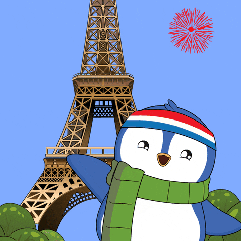 France Paris GIF by Pudgy Penguins