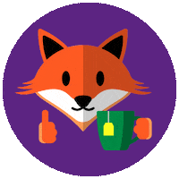 Fox Tea Sticker by SDK - Süddeutsche Krankenversicherung a.G.